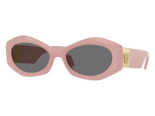 Versace Geometric Sunglasses Gray - Pink (Ve4466U 546387)
