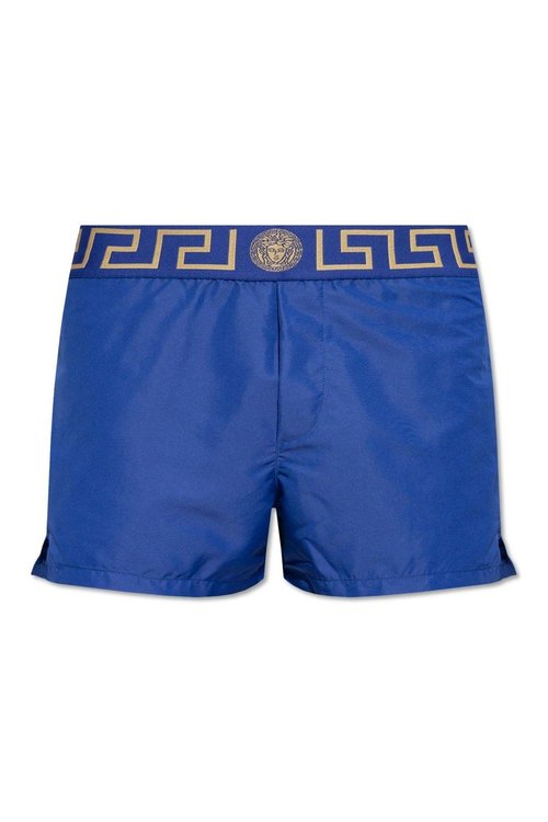Versace Greca Border Elasticated Waistband Swim Shorts - ABU0102-1A1112_0A85K