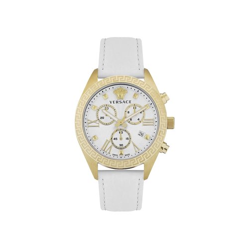 Versace Greca Chrono Leather Watch - VEOX00422