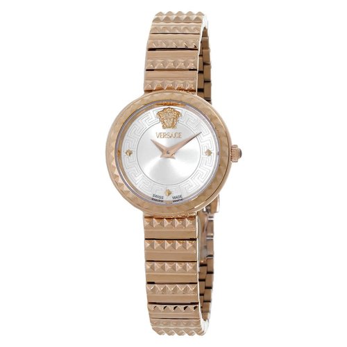 Versace Greca Goddess Petite Quartz Silver Dial Ladies Watch VEDFA0424 - Gold Tone/Pink/Rose Gold Tone/Silver Tone - VEDFA04-4 DIA_ETER