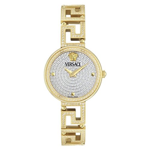 Versace Greca Goddess Quartz Diamond Ladies Watch VE7A00524 - Gold Tone - VE7A005-4 DIA_ETER