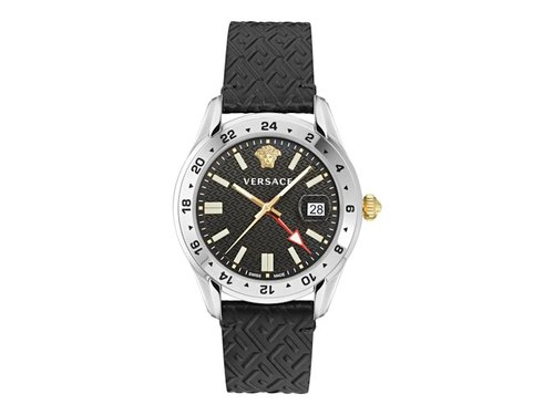 Versace Greca Time GMT VE7C00123 Watch - Stainless Steel