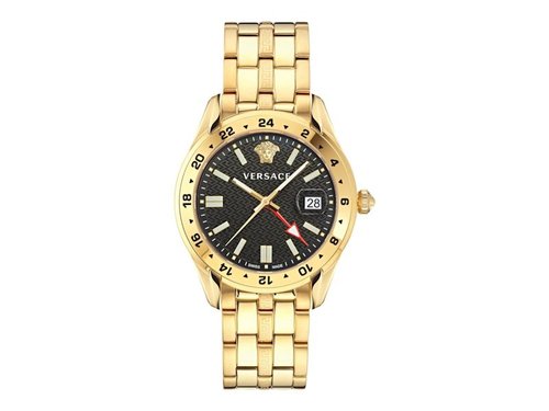 Versace Greca Time GMT VE7C00723 Watch - Stainless Steel