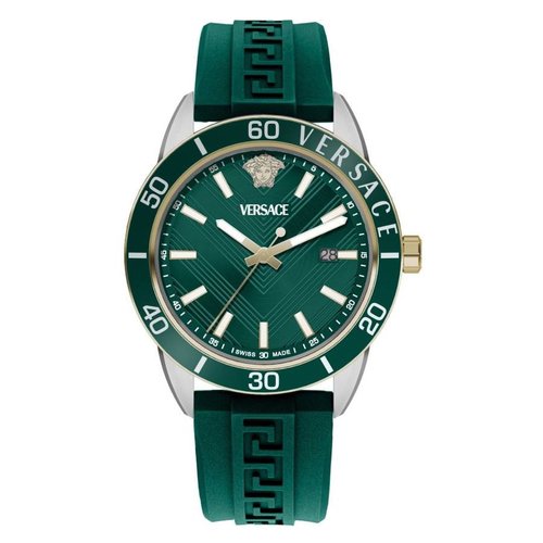 Versace Greca Urban Quartz Dial Watch VEYCA0124 - Gold Tone/Green/Silver Tone - VEYCA01-4 DIA_ETER