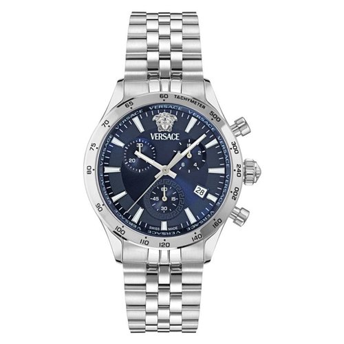 Versace Hellenyium Chronograph Quartz Dial Watch VECFA0124 - Blue/Silver Tone - VECFA01-4 DIA_ETER