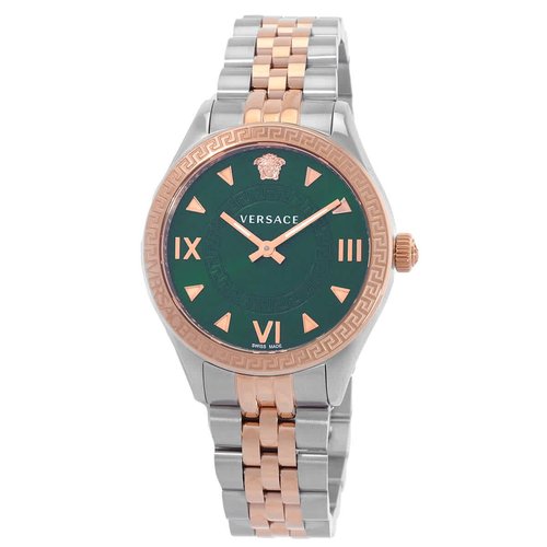 Versace Hellenyium Quartz Dial Ladies Watch VE2S00422 - Gold Tone/Green/Pink/Rose Gold Tone/Silver Tone/Two Tone - VE2S004-2 DIA_ETER