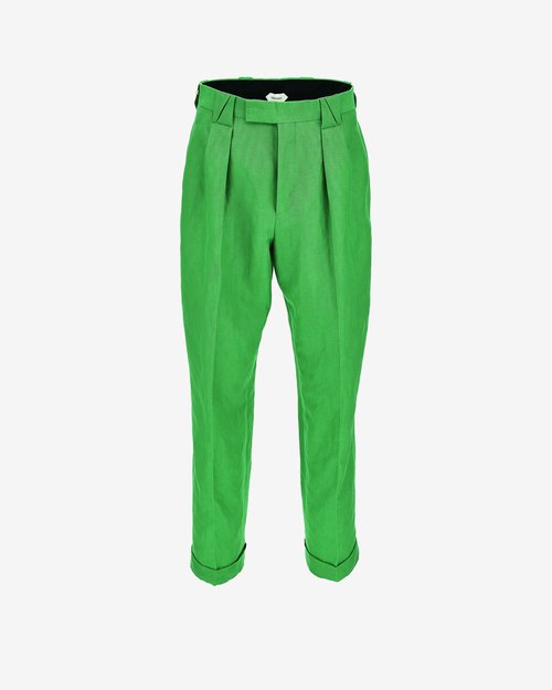 Versace Hemp Formal Pants - Green - 1023956-1A18016-1GP9
