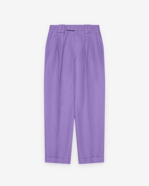Versace Hemp Formal Trousers - Violet