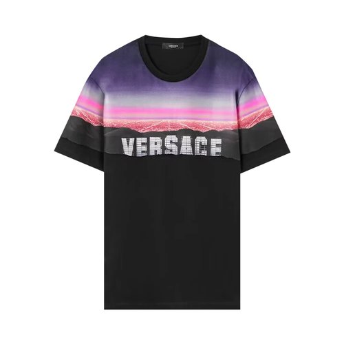 Versace Hills Print T-Shirt - 1012926 1A09337 2B510