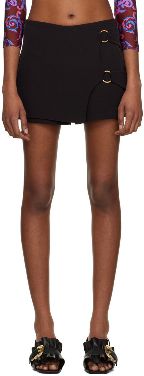 Versace Jeans Couture Black O-Ring Skort - E899 Black - E74HAE8-04EN_0103