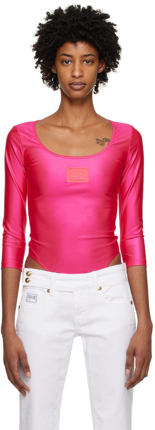 Versace Jeans Couture Black Patch Bodysuit - E899 Black - E74HAM2-38EJ_0062