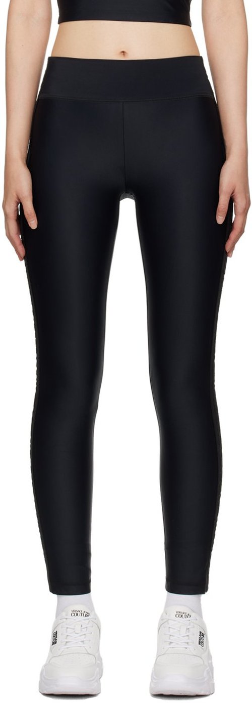 Versace Jeans Couture Black Side Tape Leggings - E899 Black - E76HAC1-14_EJ_0128