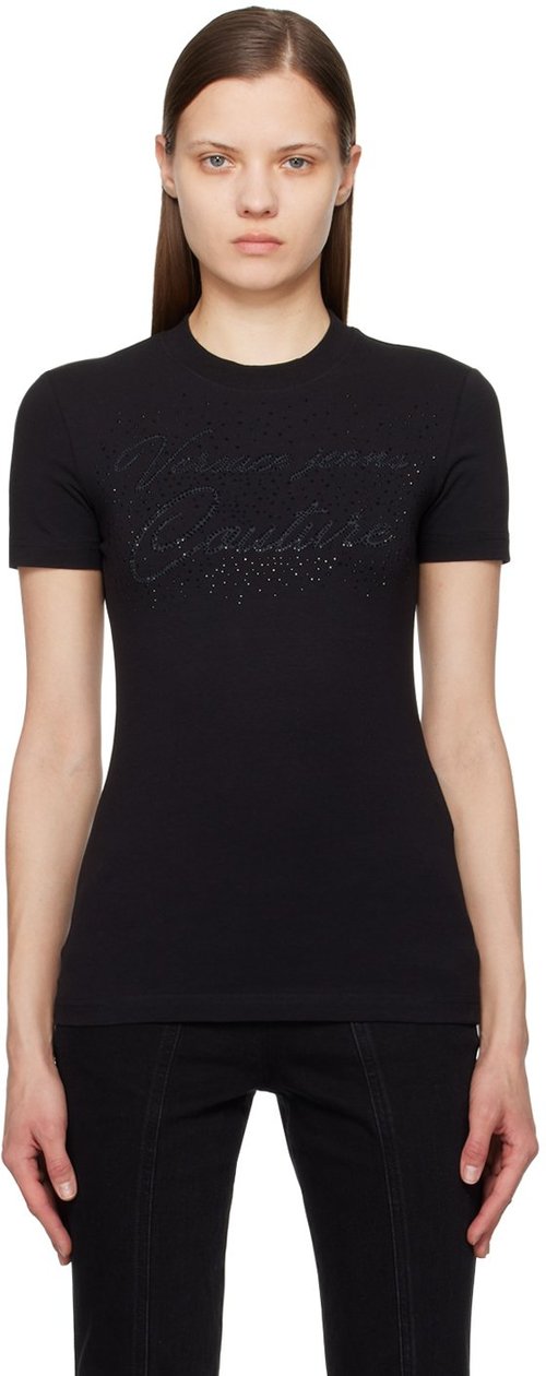 Versace Jeans Couture Blue Crystal-Cut T-Shirt - E261 Bonnie Light Bl - E76HAH6-A8_EJ_0020