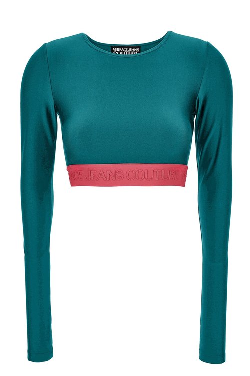 Versace Jeans Couture Crop Top With Long Sleeves - 79HAH21-8N000_8296