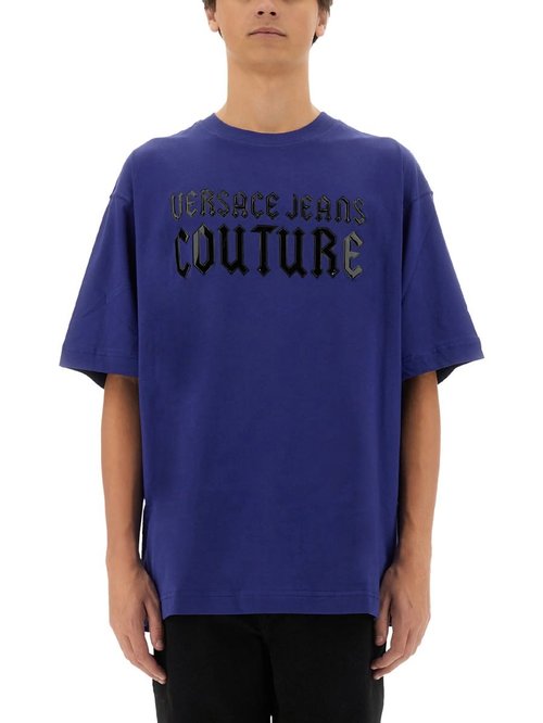 Versace Jeans Couture Gothic Logo T-shirt - 77GAHL0-2_CJ0_1L238