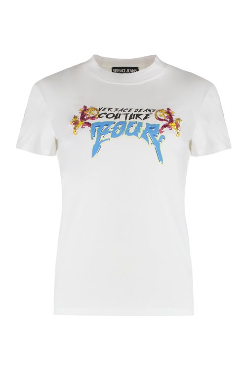 Versace Jeans Couture Logo Print T-shirt - 78HAH60-6J003_5_003