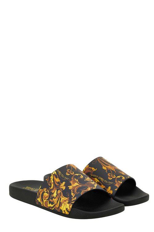 Versace Jeans Couture Pool Slides - 79YA3SQ-4ZS36_5_G89