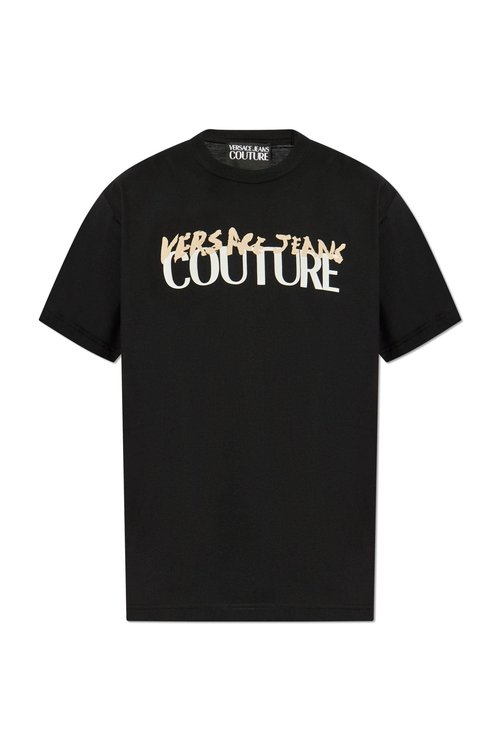 Versace Jeans Couture T-shirt With Printed Logo - 78GAHE0-6CJ00_E_899