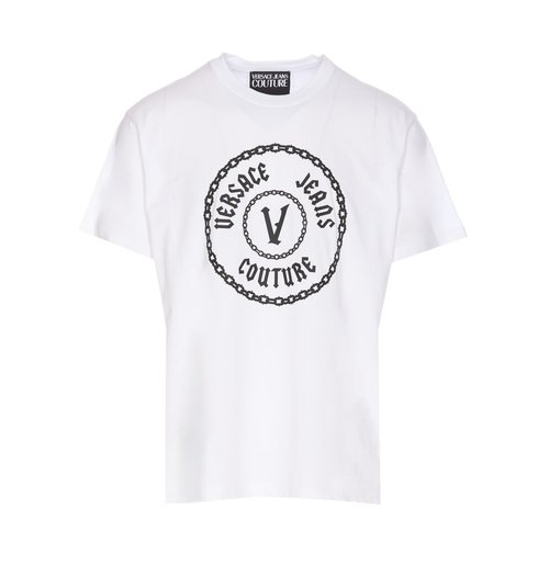 Versace Jeans Couture Vemblem Logo T-shirt - 77GAHT0-3CJ00_T_003