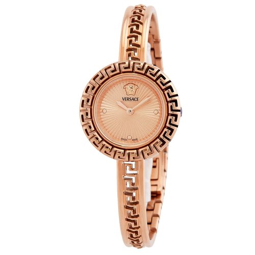 Versace La Greca Quartz Rose Gold Dial Ladies Watch VE8C00424 - Gold Tone/Pink/Rose Gold Tone - VE8C004-4 DIA_ETER