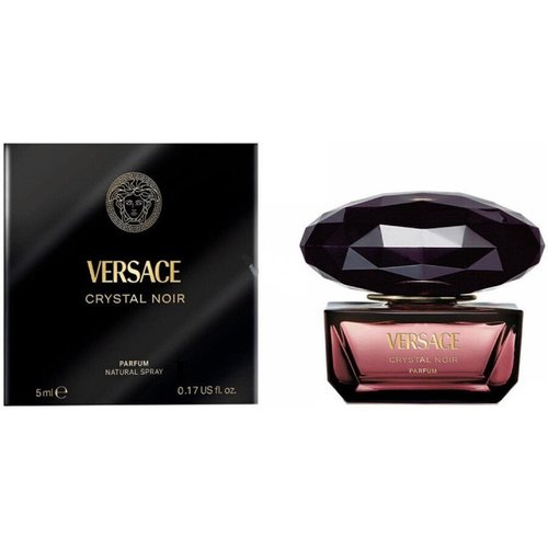 Versace Ladies Crystal Noir Parfum 0.17 oz Fragrances 8011003891078 - Black/Orange/Pink - 8011003-89107_8 OZ