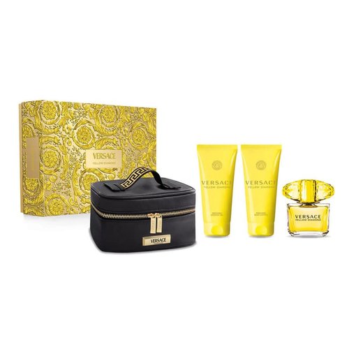 Versace Ladies Versace Diamond 4pcs EDT Gift Set Fragrances 8011003893294 - Orange/Yellow - 8011003893294 8.0000X12.0000X4.0000