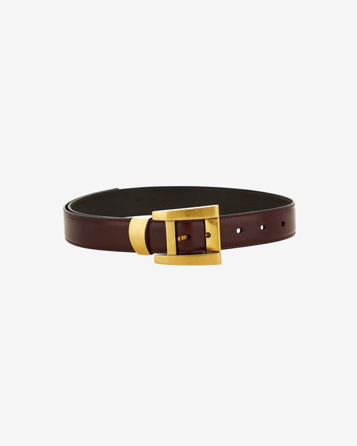 Versace Leather Belt 3 cm - Rosewood - 1023735-1A17848-1NL0