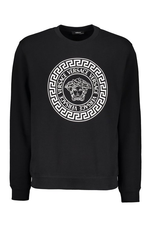 Versace Logo Detail Cotton Sweatshirt - 1011852-A12064_2B020