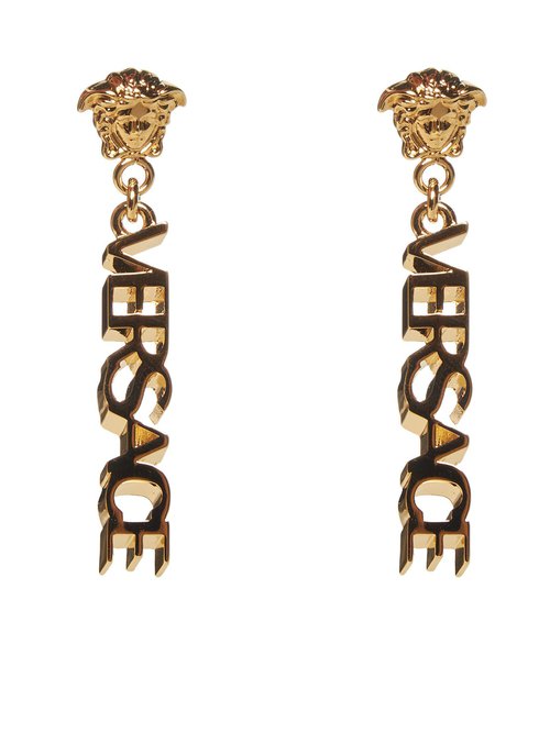 Versace Logo Earrings 10022731A0062_3J000 Solesense