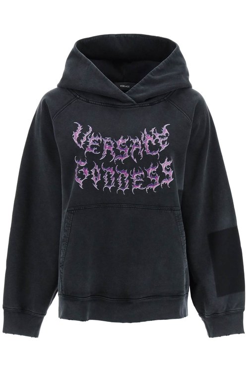 Versace Logo Hoodie - 1010070-A07257_1B000