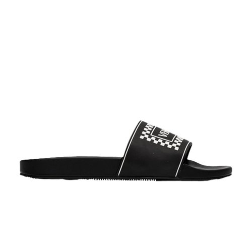 Versace Logo Pool Slide | Size 41 - Black/White - DSU7318-DGOXG_DNW