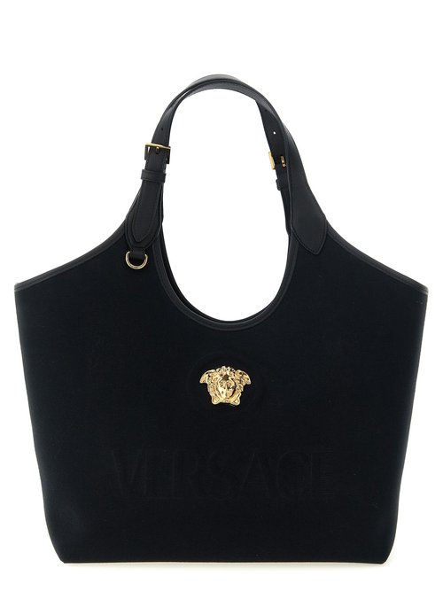 Versace Medium la Medusa Shopping Bag - Black - 1022210-A0309_1B00V
