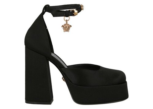 Versace Medusa Aevitas Platform Pumps - Black/Gold - 1007718-DRA67_1B00V