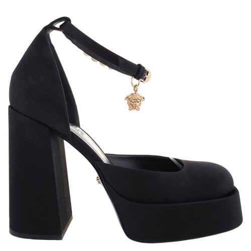 Versace Medusa Aevitas Platform Pumps - Black/Gold Tone - 1007718D-RA67-1_B00V