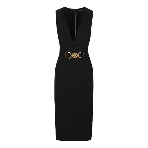 Versace Medusa Biggie Midi Dress - Black - 1008252-1A02395-1B000