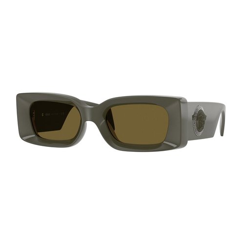 Versace Medusa Dark Rectangular Ladies Sunglasses VE4474U 549173 52 - Brown/Green - VE4474U-549173_52 7