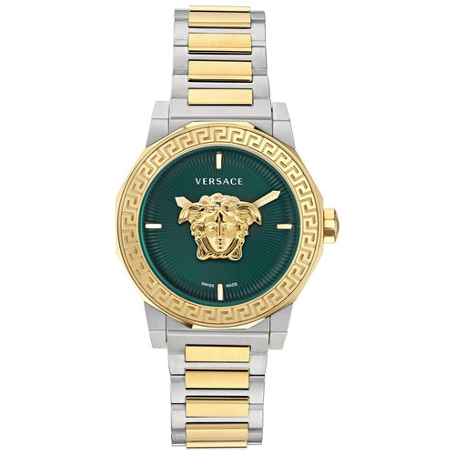 Versace Medusa Deco Quartz Dial Watch Ve7b00323 - Gold Tone/Green/Silver Tone/Two Tone - VE7B003-3 DIA_ETER