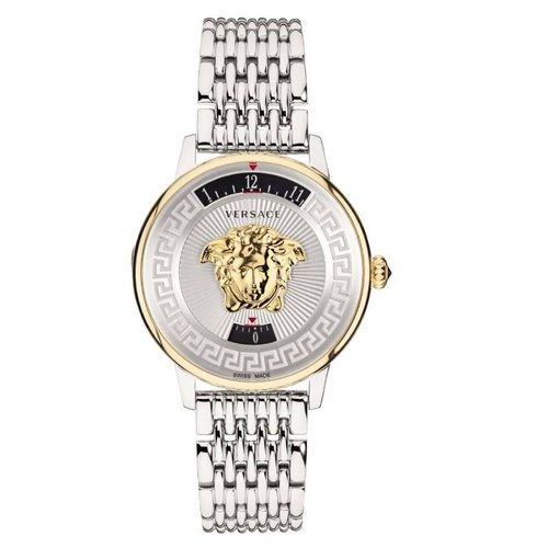 Versace Medusa Icon Quartz Silver Dial Ladies Watch VEZ200321 - Gold Tone/Silver Tone - VEZ2003-1 DIA_ETER