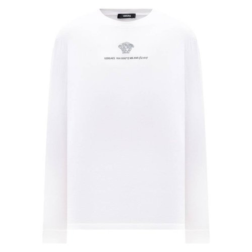 Versace Medusa Milano Cotton T-shirt - White - 1013947-1A11054-OPTICAL WHITE