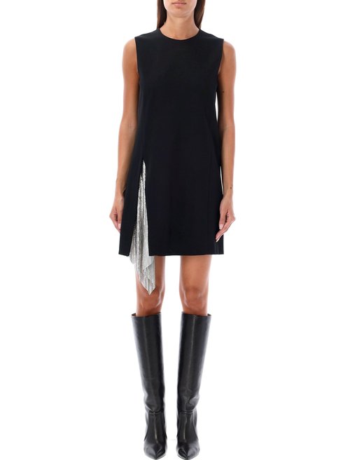 Versace Metal Mesh Insert Shift Mini Dress - 1017262-A12052_1B000