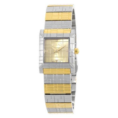 Versace Mosaic Quartz Diamond Gold Dial Ladies Watch VE9B00424 - Gold Tone/Silver Tone/Two Tone - VE9B004-4 DIA_ETER