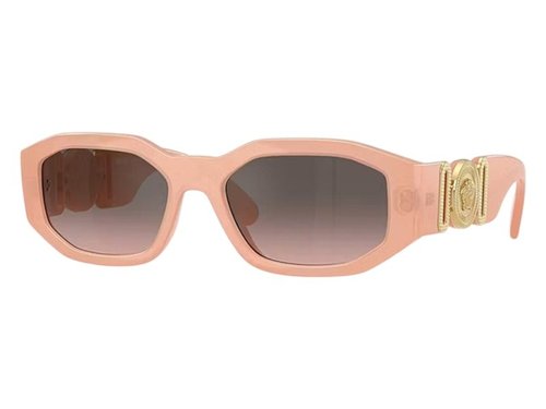 Versace Oval Sunglasses GreyPinkSilverSilver - Nude Opal (Ve4361 539258)
