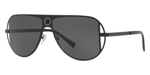 Versace Pilot Sunglasses VE2212 100987 57 - Black/Grey - VE2212 100987 57