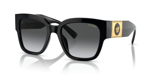 Versace Polarized Gradient Butterfly Ladies Sunglasses VE4437U GB1/T3 54 - Black/Grey - VE4437U-GB1/T_354