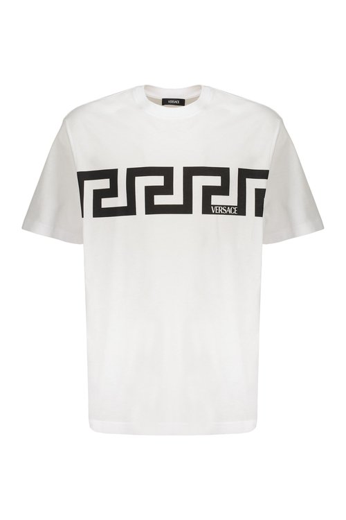 Versace Printed Cotton T-shirt - 1014427-A13835_2W020