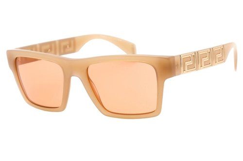 Versace Rectangular Sunglasses - Peach (Ve4445/541174)