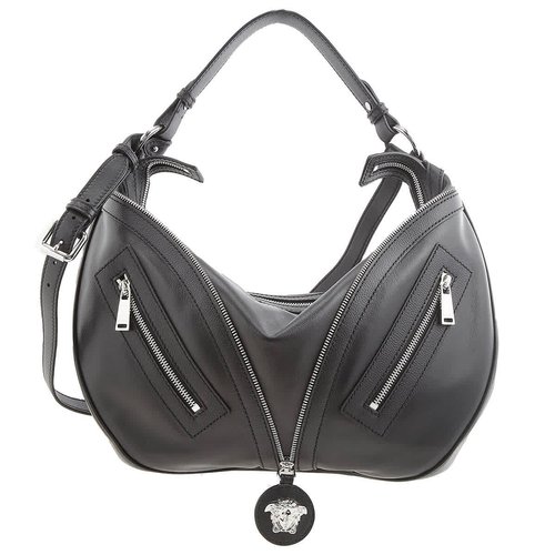 Versace Repeat Hobo Bag - Black - 1007679-1A05878-1B00P X