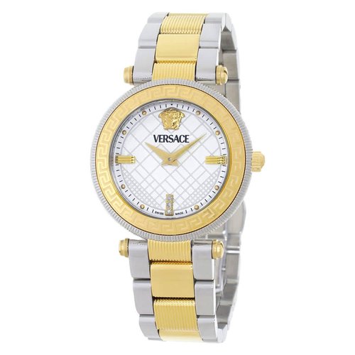 Versace Reve Quartz Dial Ladies Watch VE8B00724 - Gold Tone/Silver Tone/Two Tone/White - VE8B007-4 DIA_ETER