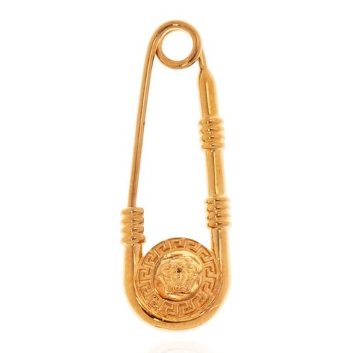 Versace Safety Pin Drop Earrings - Gold Tone - 1004827-1A00620-3J000