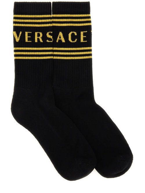 Versace Socks With Logo - 1008835-1A1310_2B130